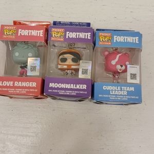 New Funko Fortnite key chains. Lot of 3